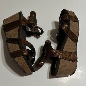 Volatile Brown Platform Sandals